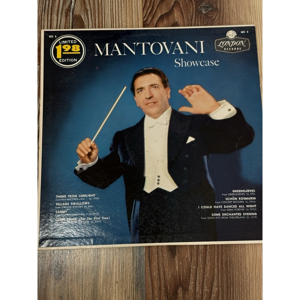 Mantovani Showcase - London Records - 1960's Limited Edition Vinyl LP - MS 5